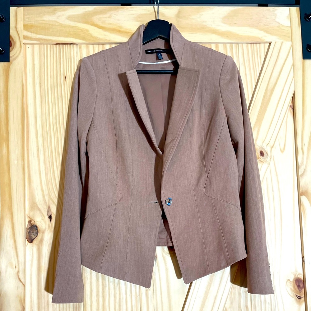 White House Black Market Tan Tailored Blazer
